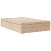 vidaXL Lit biblioth&egrave;que sans matelas 135x190 cm bois de pin massif