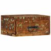 vidaXL Tables de chevet murales 2 pcs bois massif de récupération