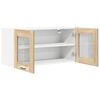 vidaXL Armoire suspendue Ch&ecirc;ne Sonoma et Blanc 80 x 31 x 40 cm