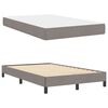 vidaXL Lit &agrave; ressorts avec matelas Taupe 120 x 200 cm tissu