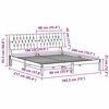 vidaXL Cadre de lit avec tête de lit rembourrée Marron 180 x 200 cm