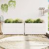 vidaXL Jardini&egrave;res 2 pcs blanc bois de pin massif