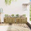 vidaXL Jardini&egrave;res 2 pcs bois de pin impr&eacute;gn&eacute;