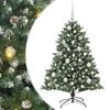 vidaXL Sapin de No&euml;l artificiel Vert 120 cm PVC, plastique et acier