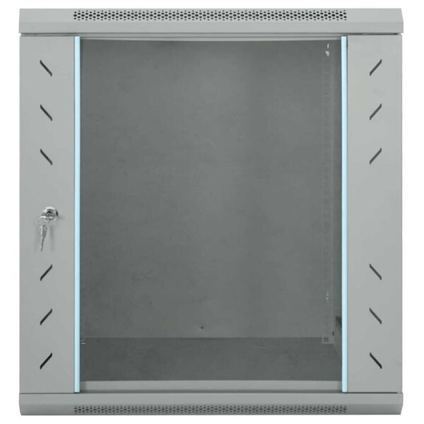 vidaXL Armoire réseau avec stockage Gris 60 x 45 x 65 cm Acier