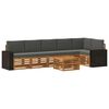 vidaXL Ensemble de canap&eacute;s d'ext&eacute;rieur 7 pc Naturel et Anthracite