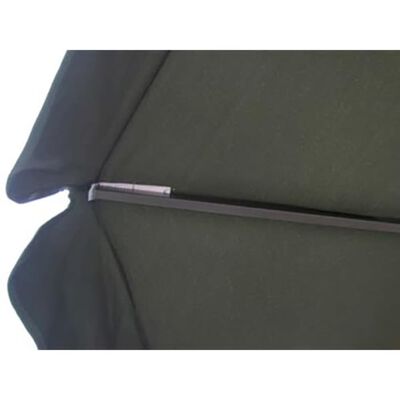 vidaXL Parasol vert aluminium 500 cm