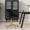 vidaXL Chaise pivotante de salle &agrave; manger Noir Velours