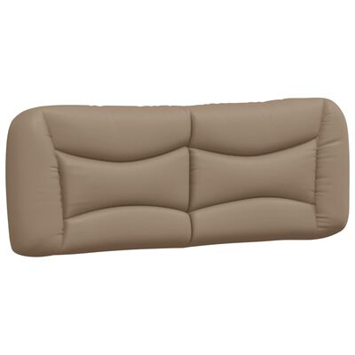 vidaXL Cadre de lit sans matelas cappuccino 140x190 cm similicuir