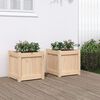 vidaXL Jardini&egrave;res 2 pcs bois de pin massif