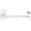 vidaXL Cadre de lit sans matelas blanc 90x190 cm bois de pin massif