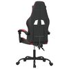 vidaXL Chaise de jeu pivotante Noir et rouge bordeaux Similicuir