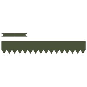 vidaXL Bordure de Pelouse 10 pcs Vert olive 100 x 0.05 x 20 cm