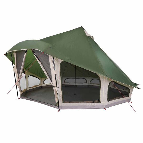 vidaXL Tente Tipi familiale avec toit Vert 508 x 470 x 300 cm