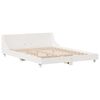 vidaXL Cadre de lit sans matelas blanc 150x200 cm bois de pin massif