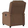 vidaXL Fauteuil inclinable &eacute;lectrique Marron Tissu