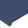 vidaXL Cadre de lit sans matelas bleu 100x200 cm tissu