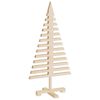 vidaXL Arbres de No&euml;l en bois pour d&eacute;coration 3 pcs bois massif de pin