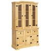 vidaXL Buffet Corona marron 112x43x191,5 cm bois massif pin mexicain