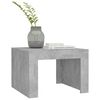 vidaXL Table basse gris béton 50x50x35 cm bois d'ingénierie