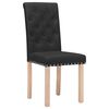 vidaXL Chaises &agrave; manger lot de 2 noir tissu