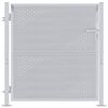 vidaXL Porte de Jardin Argent&eacute; 85 x 97 cm Acier inoxydable