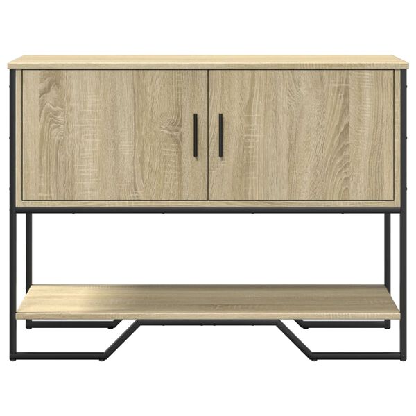 vidaXL Table console ch&ecirc;ne sonoma 100x35x74,5 cm bois d'ing&eacute;nierie