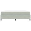 vidaXL Cadre de lit avec matelas Gris clair 180 x 200 cm tissu