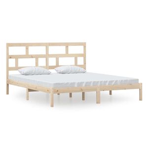vidaXL Cadre de lit sans matelas bois massif