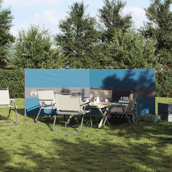 vidaXL Brise-vent de camping bleu 344x120 cm imperm&eacute;able