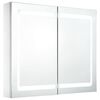 vidaXL Armoire de salle de bain &agrave; miroir LED 80x12,2x68 cm