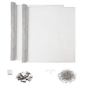vidaXL Couvercle de puits de lumi&egrave;re avec clips 2 pc 70 x 190 cm