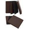 vidaXL Tabourets de rangement pliables lot de 2 marron PVC