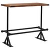 vidaXL Table de bar Bois de r&eacute;cup&eacute;ration massif Marron fonc&eacute;