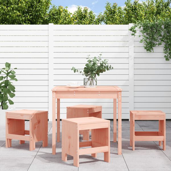 vidaXL Ensemble &agrave; manger de jardin 5pcs bois massif Douglas