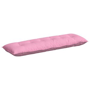 vidaXL Coussin de Dos Rose 160 x 19 x 50 cm tissu