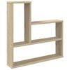 vidaXL &Eacute;tag&egrave;re Murale Ch&ecirc;ne Sonoma 60 x 11 x 60 cm Bois d'ing&eacute;nierie