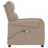vidaXL Fauteuil de massage électrique Cappuccino Similicuir