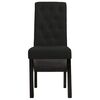 vidaXL Chaises &agrave; manger lot de 6 noir tissu