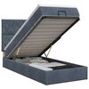 vidaXL Lit ottoman avec matelas Gris fonc&eacute; 80 x 200 cm Velours