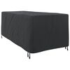 vidaXL Housse de Transat Uni Noir 205 x 100 x 70 cm tissu