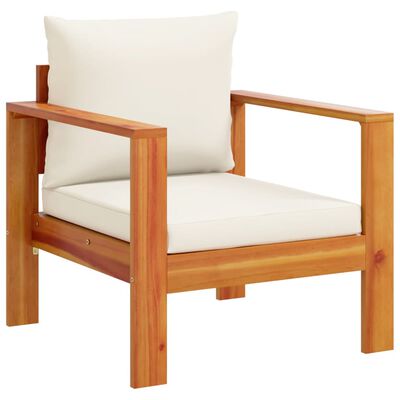 vidaXL Chaise de jardin avec coussins bois massif d'acacia