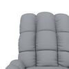 vidaXL Fauteuil de massage inclinable Gris clair Tissu