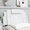 vidaXL Coussin de t&ecirc;te de lit Viana blanc 90 cm similicuir