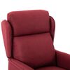 vidaXL Fauteuil de massage Rouge bordeaux Tissu
