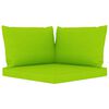 vidaXL Salon de jardin 5 pcs avec coussins vert brillant