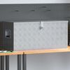 vidaXL Boîte en aluminium 90,5x35x40 cm Argenté