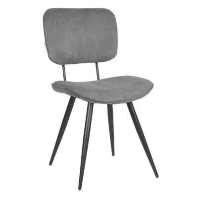 LABEL51 Chaises à manger lot de 2 Vic 49x60x87 cm gris foncé