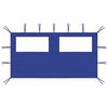 vidaXL Paroi lat&eacute;rale de belv&eacute;d&egrave;re avec fen&ecirc;tres 4x2 m Bleu