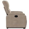 vidaXL Fauteuil inclinable taupe tissu microfibre